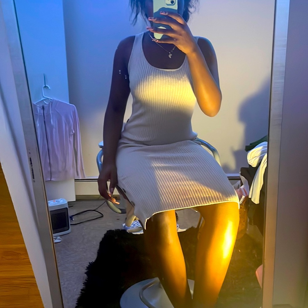 Hippie rose bodycon dress